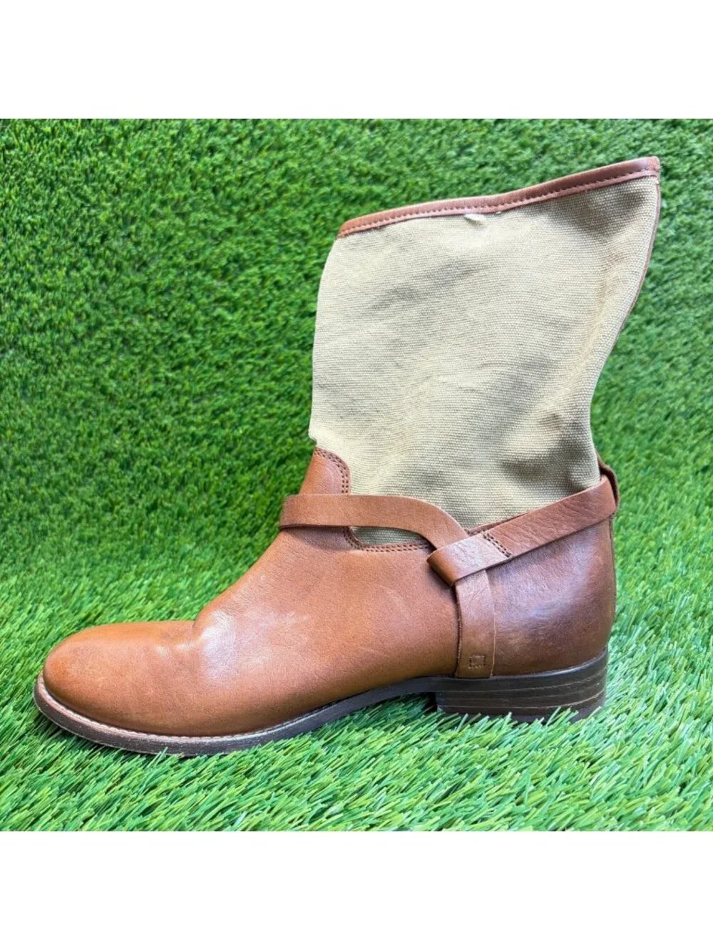 Frye Melissa Short Shaft Womens Size 8.5 Brown Outdoor Leather Biker Boots
